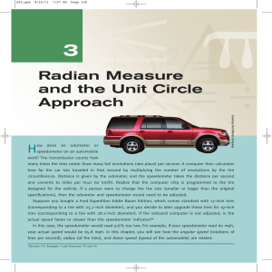 Radian Measure and the Unit Circle Approach