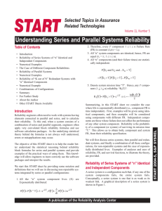 Understanding Series and Parallel Systems Reliability