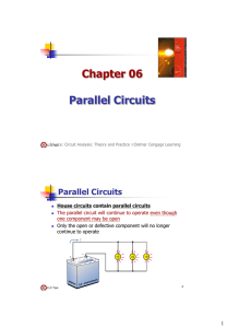 Chapter 06 Parallel Circuits