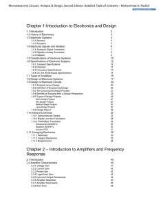 Chapter 1-Introduction to Electronics and Design