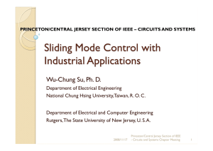 Sliding Mode Control with Industrial Applications
