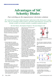 Advantages of SiC Schottky Diodes