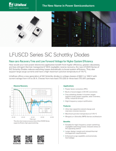 LFUSCD Series SiC Schottky Diodes
