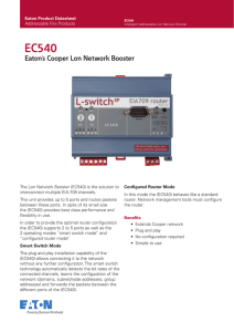 Eaton`s Cooper Lon Network Booster