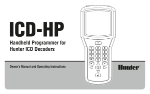 ICD-HP - Hunter Industries