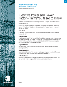 Reactive Power and Power Factor – Terms You Need
