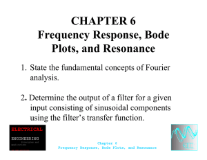 CHAPTER 6 Frequency Response, Bode Plots, and