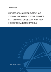 FUTURES OF INNOVATION SYSTEMS AND SYSTEMIC