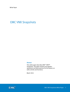 EMC VNX Snapshots