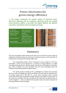 Power electronics for green energy efficiency