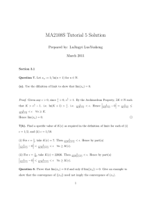 MA2108S Tutorial 5 Solution