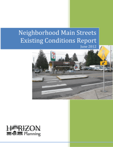 Neighborhood Main Streets Existing Conditions Report