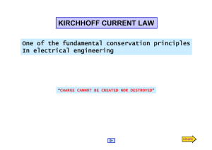 KIRCHHOFF CURRENT LAW