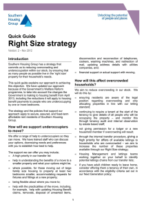 Right Size strategy - Southern Housing Group