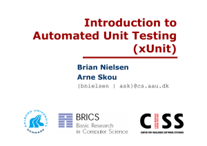 Introduction to Automated Unit Testing (xUnit)