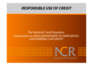 responsible use of credit