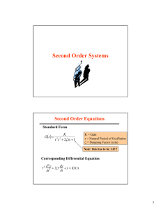 Second Order Systems