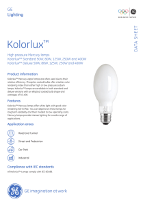 Kolorlux™ - GE Lighting