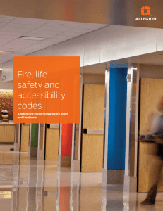 Fire, life safety and accessibility codes