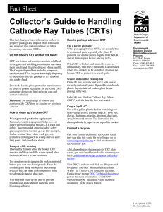 Collector`s Guide to Handling Cathode Ray Tubes (CRTs)