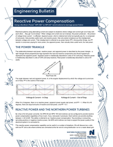NPS Engineering Bulletin – Reactive Power Compensation