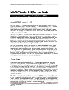 MH-CCP Version 1.11(S) – User Guide