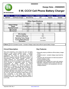 5 W, CCCV Cell Phone Battery Charger