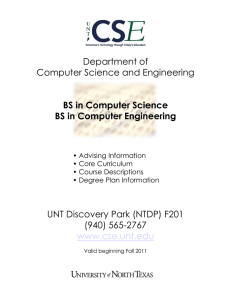 Department of Computer Science and Engineering BS in Computer