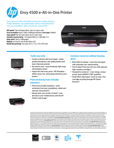 Envy 4500 e-All-in-One Printer