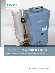 SION Vacuum Circuit-Breakers