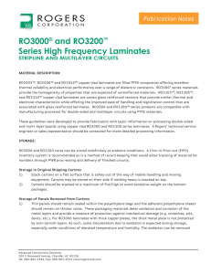 Fabrication Guidelines for RO3000® and