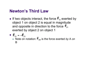Newton`s Third Law
