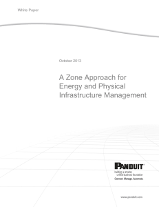 A Zone Approach for Energy and Physical Infrastructure Management