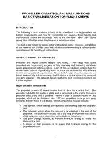 PROPELLER OPERATION AND MALFUNCTIONS BASIC