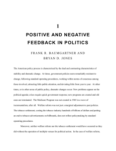 POSITIVE AND NEGATIVE FEEDBACK IN POLITICS