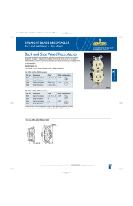 Back and Side Wired Receptacles - Nedco