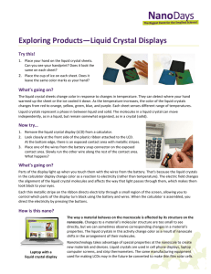 Exploring Products—Liquid Crystal Displays