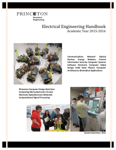 Undergraduate Handbook  - Electrical Engineering