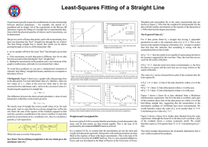 Least-Squares Fitting of a Straight Line