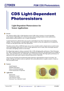 CDS Light-Dependent Photoresistors
