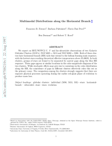 Multimodal Distributions along the Horizontal Branch