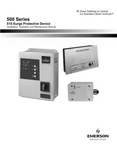 500 Series - Emerson Network Power