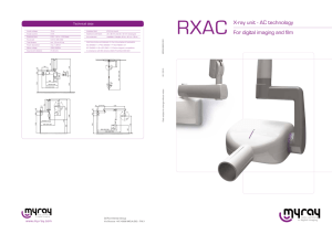 For digital imaging and film X-ray unit - AC technology