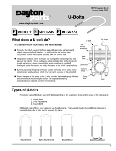 U-Bolts - Suspension (and Brake) Specialists
