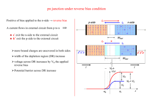 pn junction under reverse bias condition