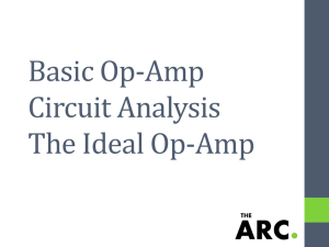 Basic Op-Amp Circuit Analysis The Ideal Op-Amp