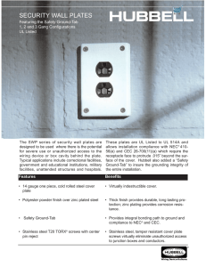 security wall plates - Hubbell Wiring Device