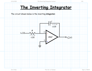 The Inverting Integrator