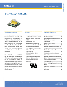 Cree XLamp XM-L LED Data Sheet