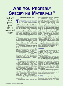 Are You Properly Specifying Materials?